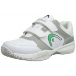 Head Lezer Velcro Junior Shoes (White / Green / Grey)